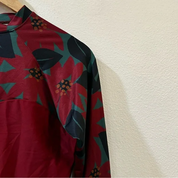 Seea Women's Hermosa Swim Floral Print Long Sleeve Shirt Rash Guard Size L - Picture 4 of 9